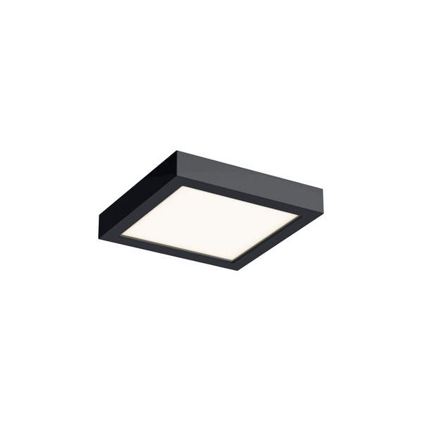 Dals 6 Inch Square Indoor/Outdoor LED Flush Mount CFLEDSQ06-CC-BK